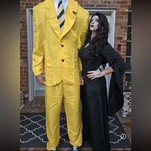 Halloween Black good Ed dress robe with hoodie beetlejuice